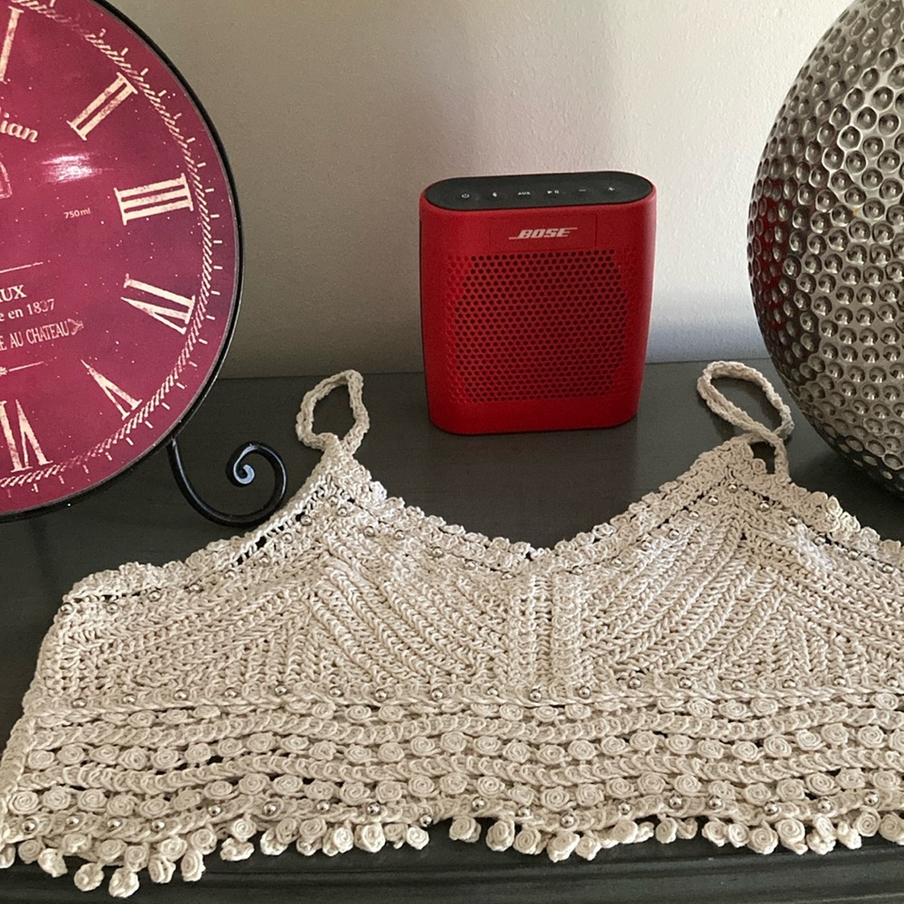 Rebellion Red Crop Top with Elegant Design